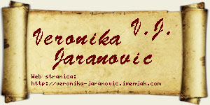 Veronika Jaranović vizit kartica